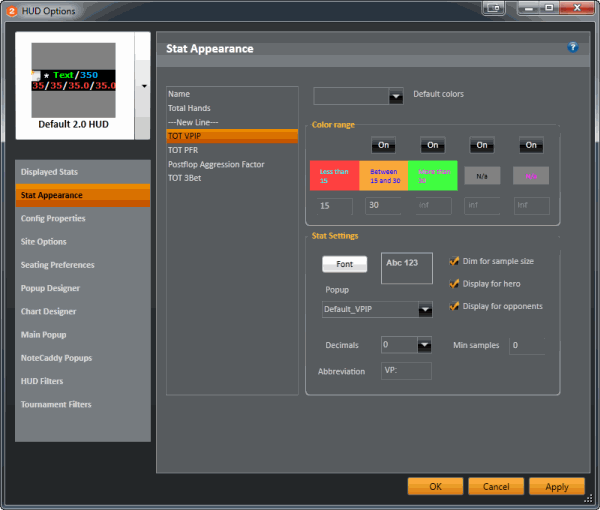 holdem manager 2 stats explained